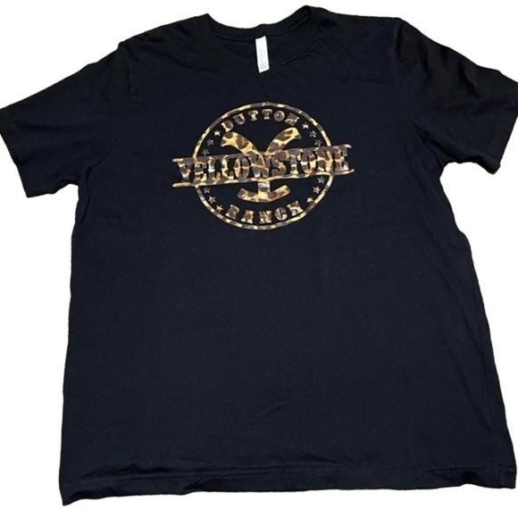 YELLOWSTONE Dutton Ranch Leopard Print Vinyl On Bella Canvas Women’s (Sz XL) - Picture 1 of 7